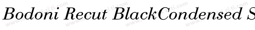 Bodoni Recut BlackCondensed SSi Normal字体转换